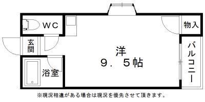 RIZEONE富田林レジデンス2(ワンルーム/2階)の間取り写真