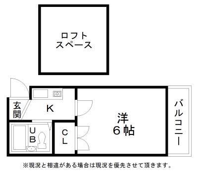 ハイツニッセイ2(1K/2階)の間取り写真