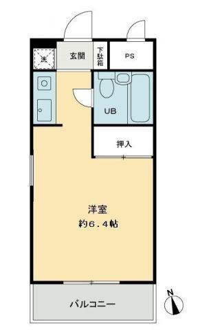メゾンド西宝町(ワンルーム/1階)の間取り写真