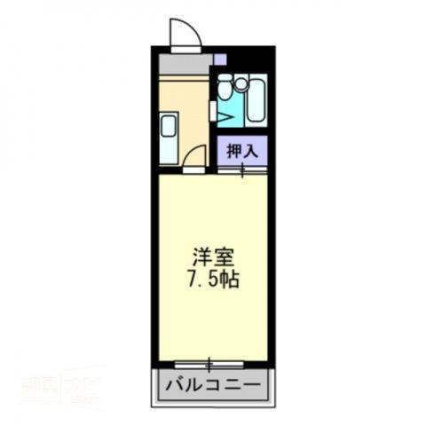 協明社ビル(1K/2階)の間取り写真