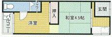 LH第2(2K/1階)の間取り写真