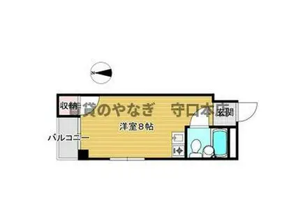 早苗清洲プラザ(ワンルーム/2階)の間取り写真