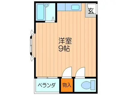 チェリッシュハウス(ワンルーム/4階)の間取り写真