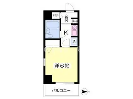 ラフィネ守口(1K/2階)の間取り写真