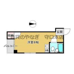 早苗清洲プラザ(ワンルーム/3階)の間取り写真