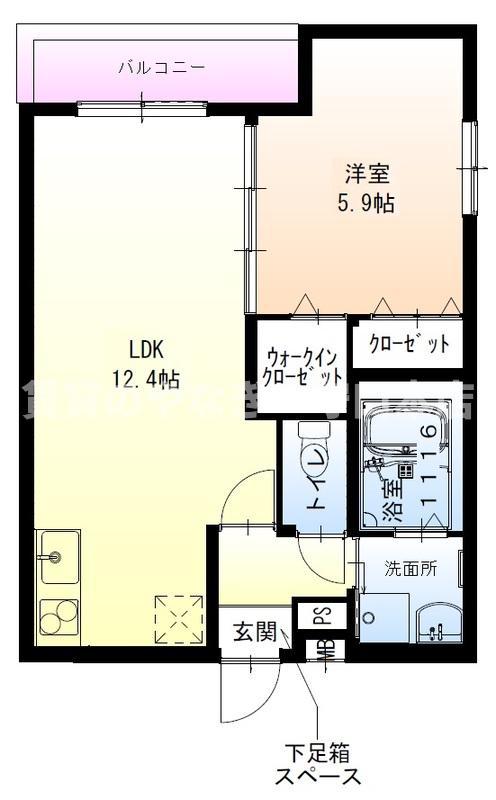 フジパレス守口梶町(1LDK/2階)の間取り写真
