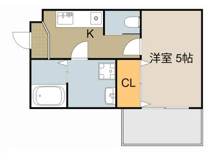 レアリゼ門真(1DK/2階)の間取り写真