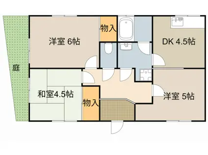 京阪電気鉄道京阪線 寝屋川市駅 徒歩20分 2階建 築51年(3DK)の間取り写真