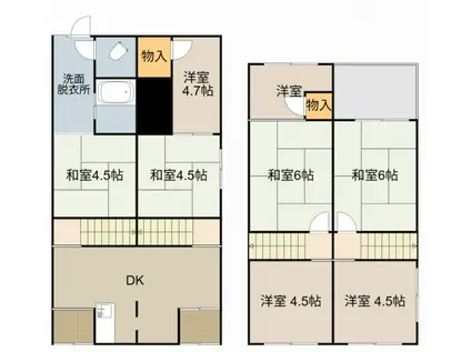 大久保町5-31-2(7SDK/1階)の間取り写真