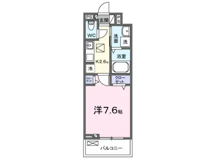 G.A.M.Y FIELD(1K/1階)の間取り写真