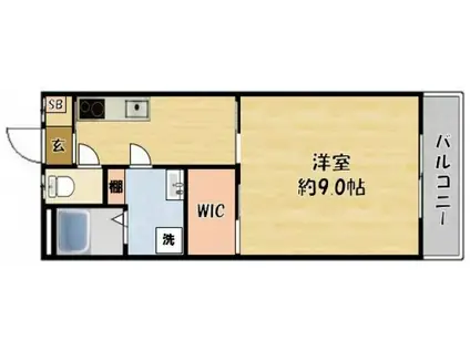 前川コーポ(1K/1階)の間取り写真