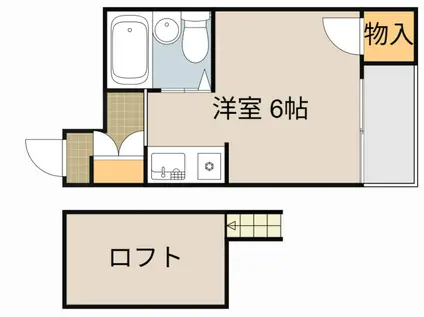 コスモボックス(ワンルーム/3階)の間取り写真