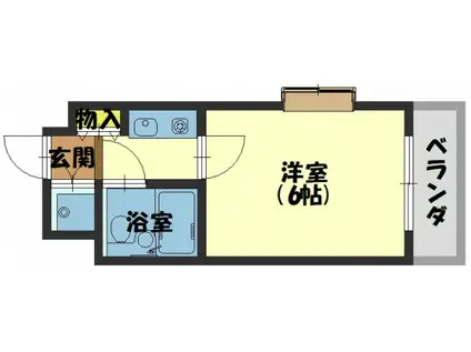 メゾンエイコー寝屋川A(1K/5階)の間取り写真