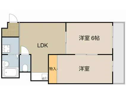 GM殿島町(2LDK/3階)の間取り写真