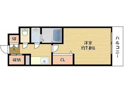 リアライズ門真本町(1K/5階)の間取り写真
