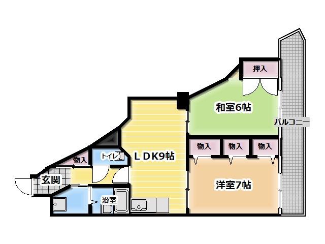 GRANDHERITAGE - グランドヘリテージ(2LDK/4階)の間取り写真