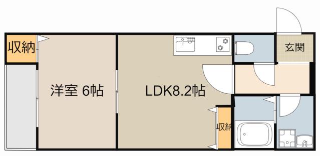 ARCHACT(1LDK/3階)の間取り写真