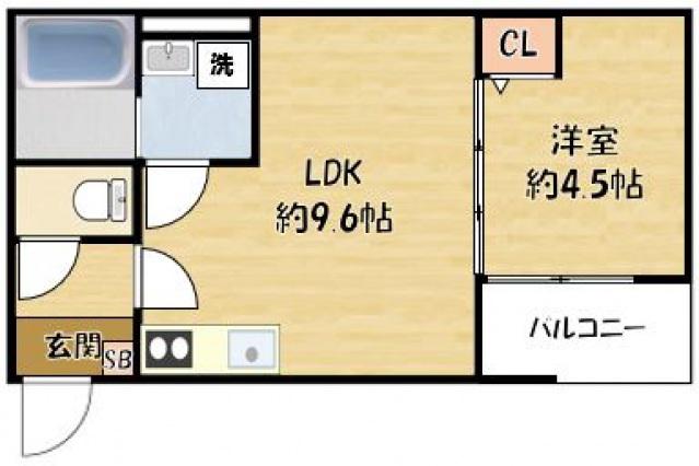 エル ソフィー(1LDK/3階)の間取り写真