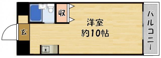 リバーサイド門真(ワンルーム/2階)の間取り写真