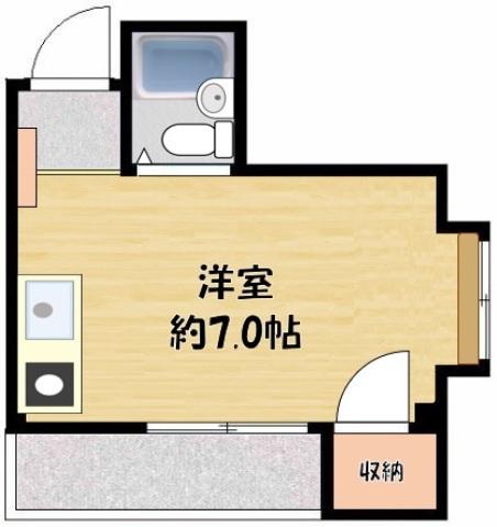 CITYPLAZA守口(ワンルーム/3階)の間取り写真