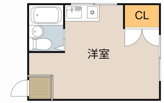 グランホーム大日駅前(ワンルーム/3階)の間取り写真