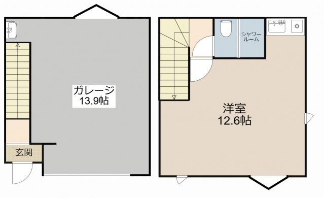 京阪電気鉄道京阪線 門真市駅 徒歩4分 2階建 築2年(ワンルーム)の間取り写真