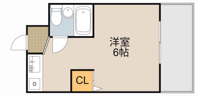 大源フレンドリーマンション(ワンルーム/7階)の間取り写真