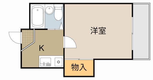 グレース香里園(1K/3階)の間取り写真