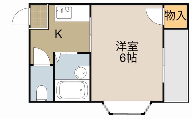 ラウレア門真(1K/4階)の間取り写真