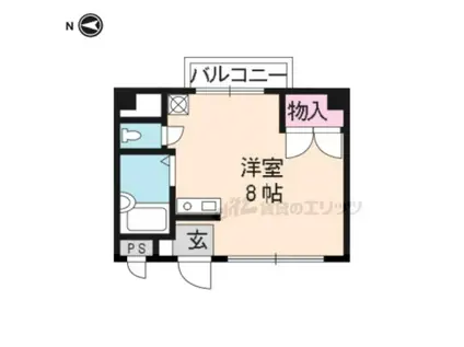 ANEX蔵(ワンルーム/2階)の間取り写真