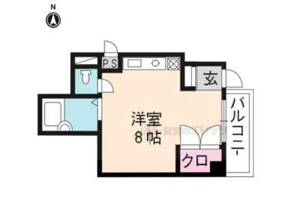 ANEX蔵(ワンルーム/2階)の間取り写真