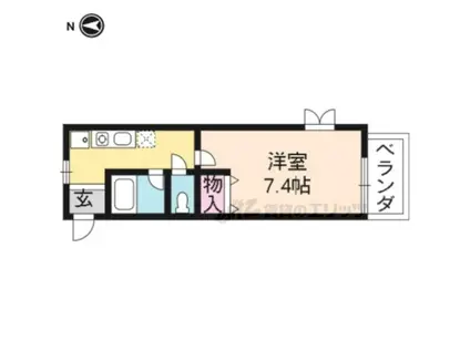 BOIS VILLAGE ANNEXE(1K/3階)の間取り写真