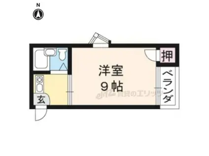 メゾン・ド・エプーゼ(1K/3階)の間取り写真