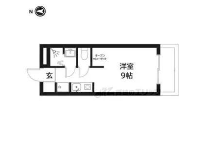 ハウス良心(ワンルーム/2階)の間取り写真