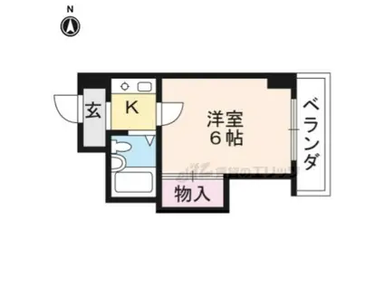 FORBITEZZA丹波橋(1K/2階)の間取り写真