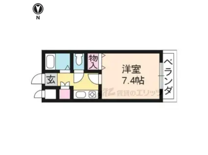 JUNO雅(1K/2階)の間取り写真