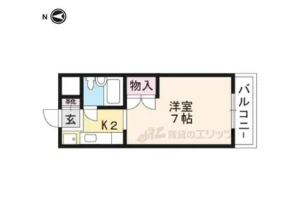 グレセントYYU(1K/3階)の間取り写真