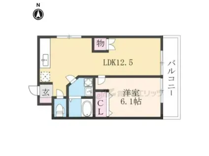 エンゼルハイツ(2DK/2階)の間取り写真