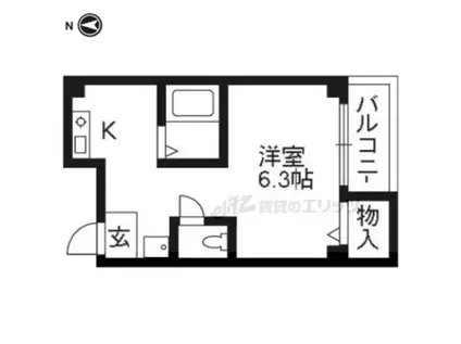 ISEYAHOUSE(1K/2階)の間取り写真
