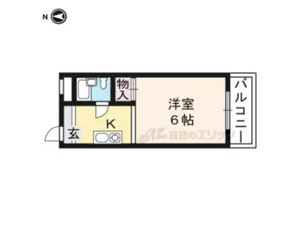 銀閣COZYハイツ(1K/3階)の間取り写真