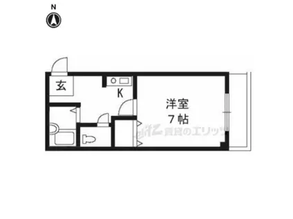 SOLEIL 春日(1K/3階)の間取り写真