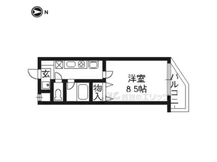 レ・タン・ドゥ・ラメールCK(1K/9階)の間取り写真