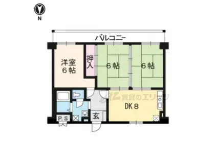 メゾンドール光和パート(3DK/1階)の間取り写真