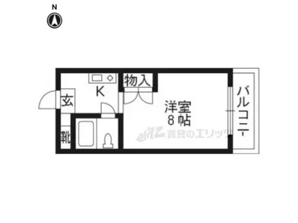 TO BE LIVING SAWADA(1K/1階)の間取り写真