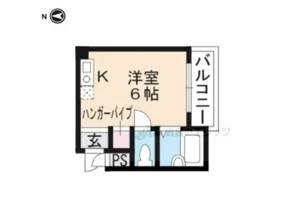 七条ソフィア(1K/2階)の間取り写真