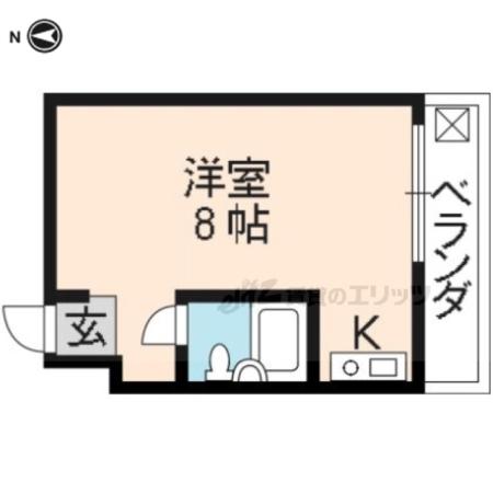 ハイツアリックス(ワンルーム/3階)の間取り写真