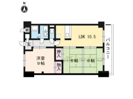 グラシエール瀬田(3LDK/3階)の間取り写真