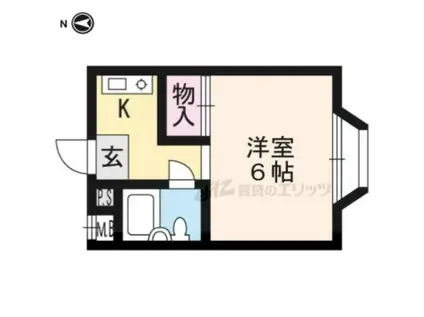 ハイツピエール(1K/1階)の間取り写真