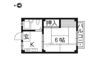 はるはな(1K/2階)の間取り写真