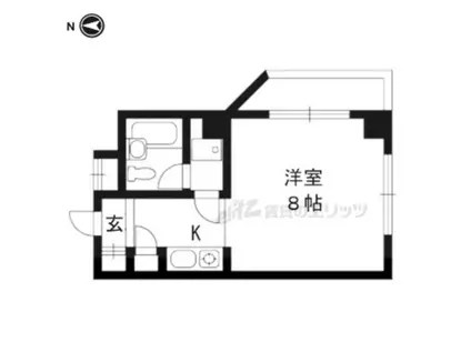 アサダ観光ビル(1K/5階)の間取り写真